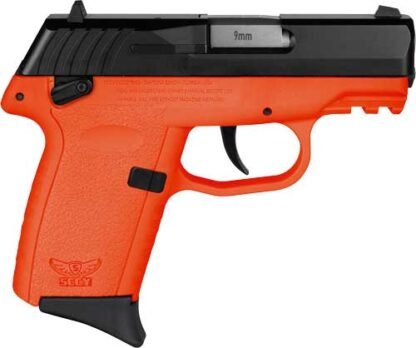 SCCY CPX1-CB PISTOL GEN 3 9MM - 10RD BLACK/ORANGE W/SAFETY