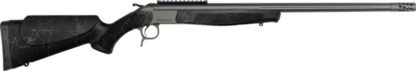 CVA SCOUT TD 450BM 25" W/RAIL - & BRAKE TUNGSTEN/BLACK WEB