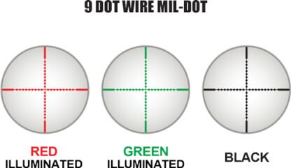 UTG SCOPE 3-9X40 1" AO - 36 COLOR ILLUMINATED MIL-DOT - Image 8